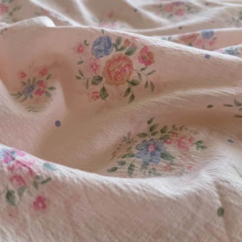 Afralia™ Summer Hollow Lace Floral Bedding Set - Princess Style, Soft & Breathable