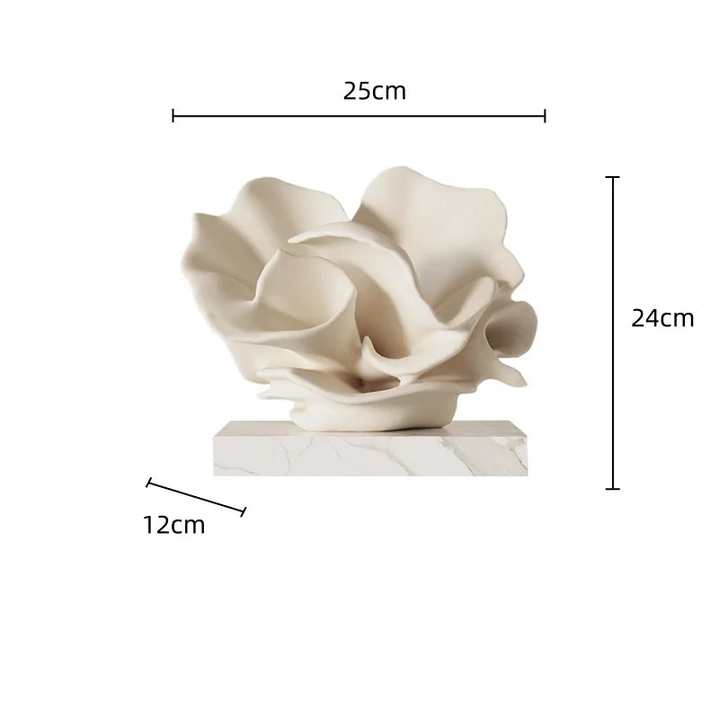 Afralia™ Resin Handicraft Sea Shell Clamshell Decorative Figurines Home Decoration