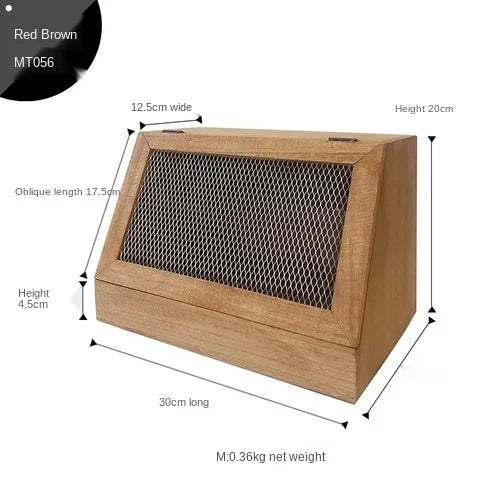 Afralia™ Wood Bread/Fruit Box with Iron Net Tableware - Wedding Party Home Décor