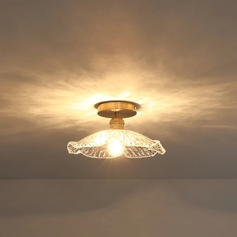 Afralia™ LED Glass Ceiling Lamp Modern Indoor Lighting Fixture