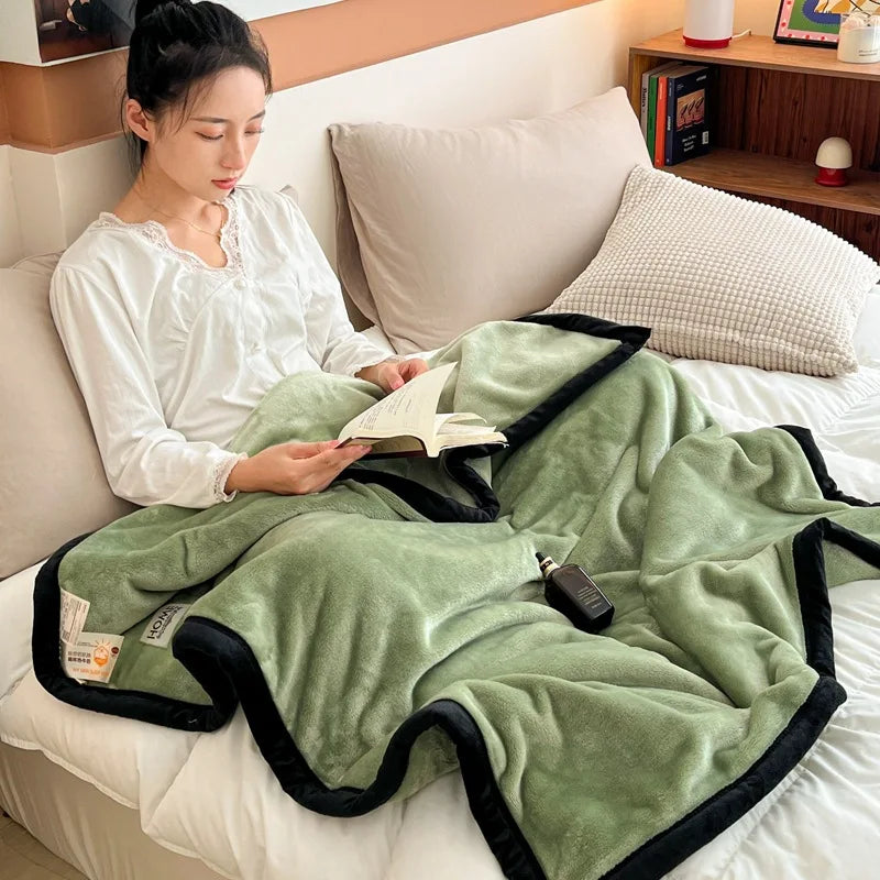 Afralia™ Milk Velvet Blanket: Cozy Flannel Sofa Cover for All Seasons