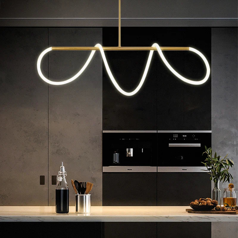 Afralia™ Long Hose Pendant Lights | Creative Bar Cafe Shop Art Front Desk Hanging Lamp