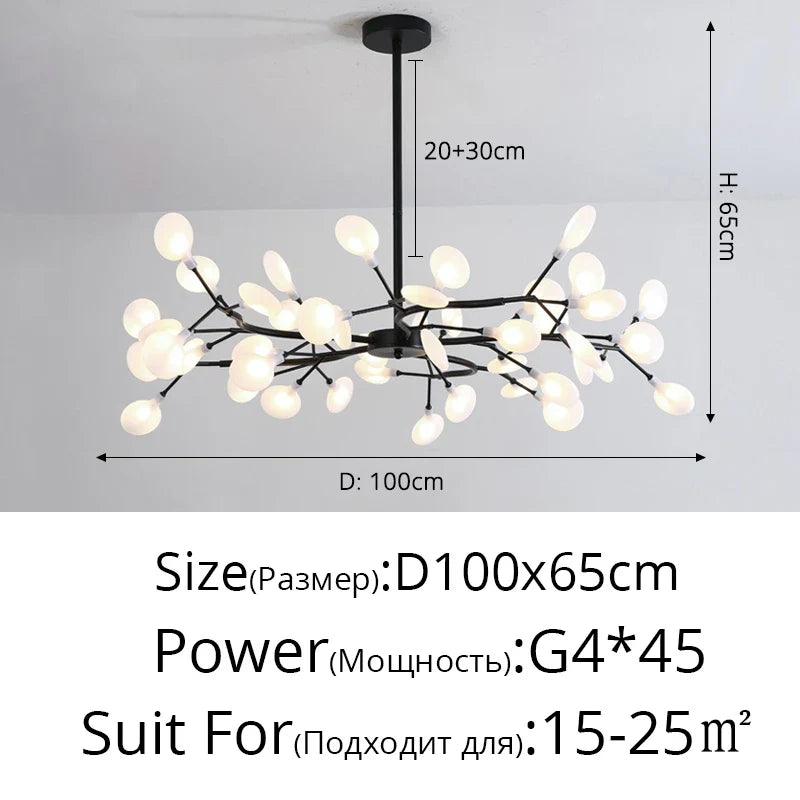 Afralia™ Modern LED Chandelier - Luxurious Nordic Firefly Lamp for Home Indoor Lighting