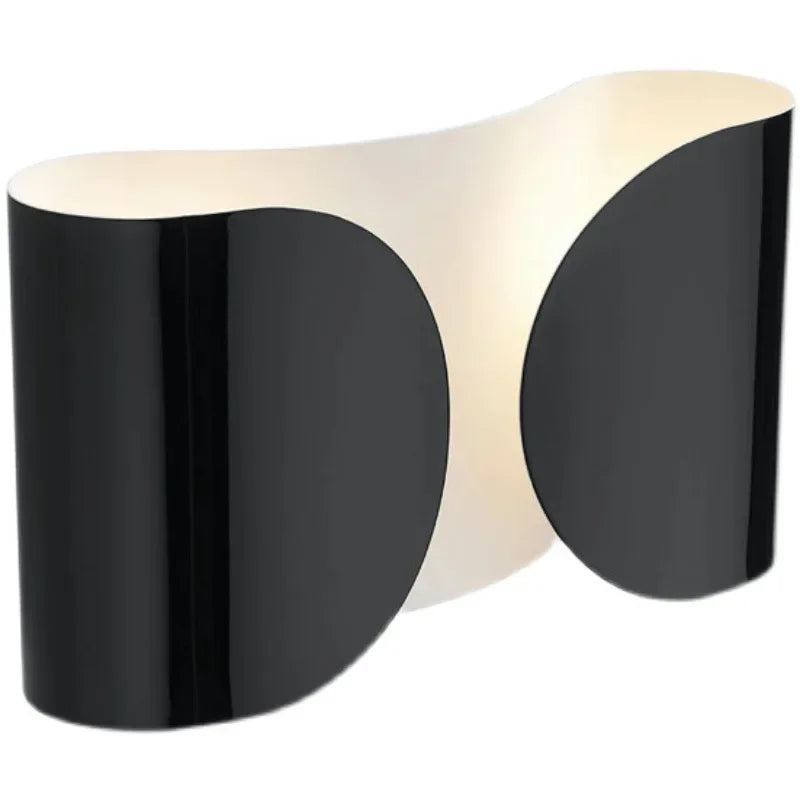 Afralia™ Modern LED Wall Sconce Light for Bedroom Decor Black Gold White Metal