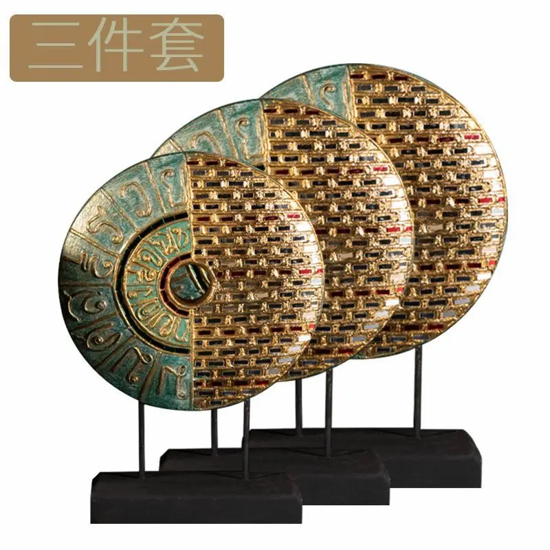 Afralia™ Solid Wood Carving Decorations for Southeast Asian Style Home Hotel Living Room