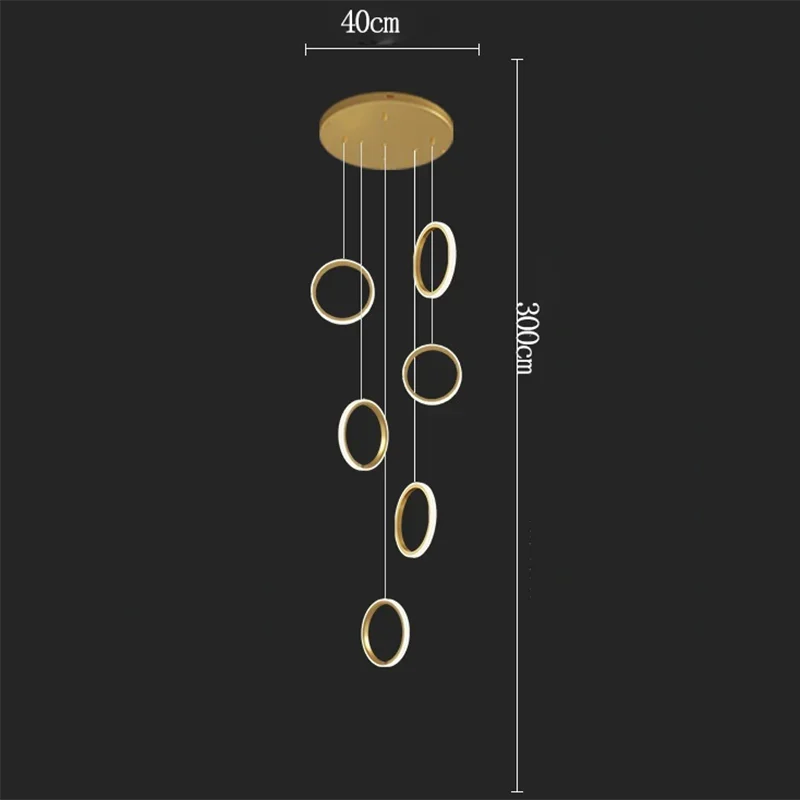 Afralia™ Nordic LED Chandelier: Modern Luxury Lighting for Home Decor, Living Room, Dining Room & Stairway