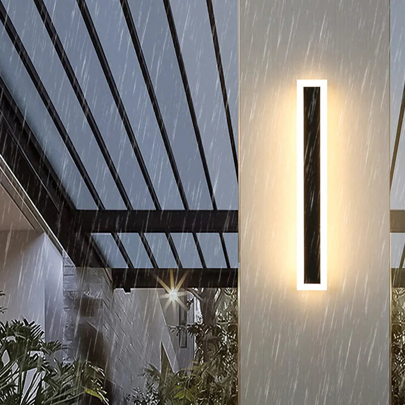 Afralia™ Modern Waterproof LED Wall Lamp for Garden Villa Courtyard Balcony