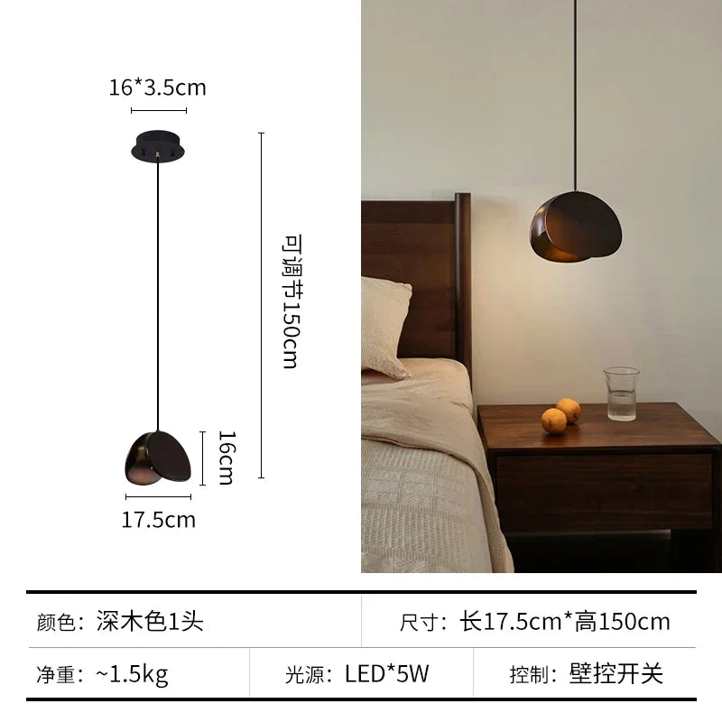 Afralia™ Wabi-sabi Wood Chandelier: Zen Tea Room Staircase Light, Retro Living Room Design