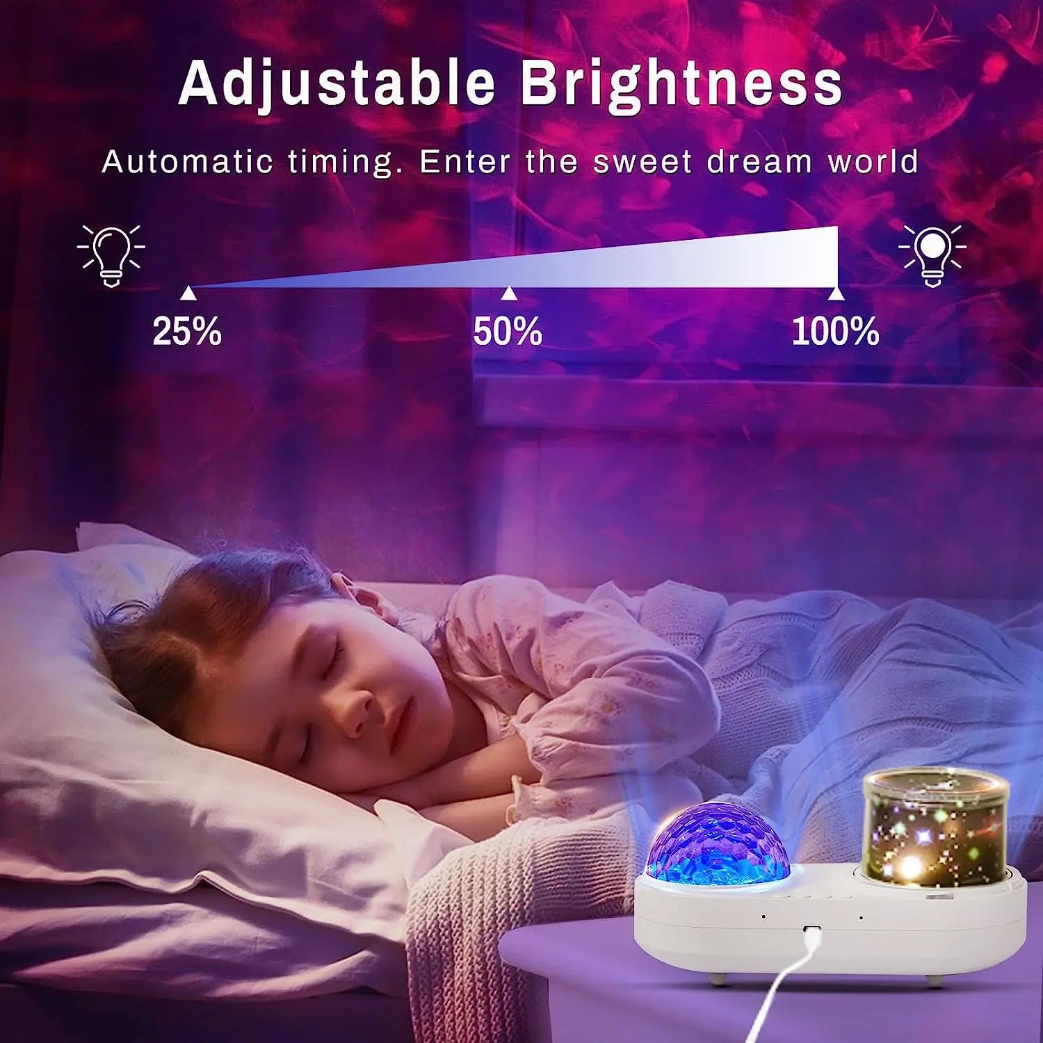 Afralia™ Ocean Star Sky Constellation Projector Night Light for Kids Baby Room