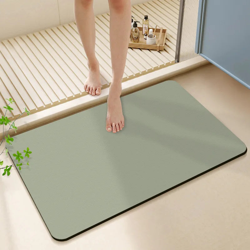 Afralia™ Diatom Ooze Bath Rug: Super Absorbent Non-slip Mat for Bathroom & Toilets