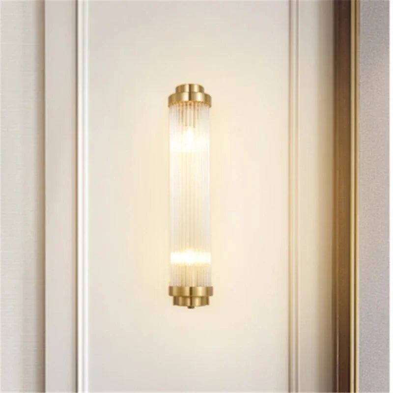 Afralia™ Crystal LED Wall Sconce: Luxury Nordic Glass Luminaire for Staircase & Bedroom