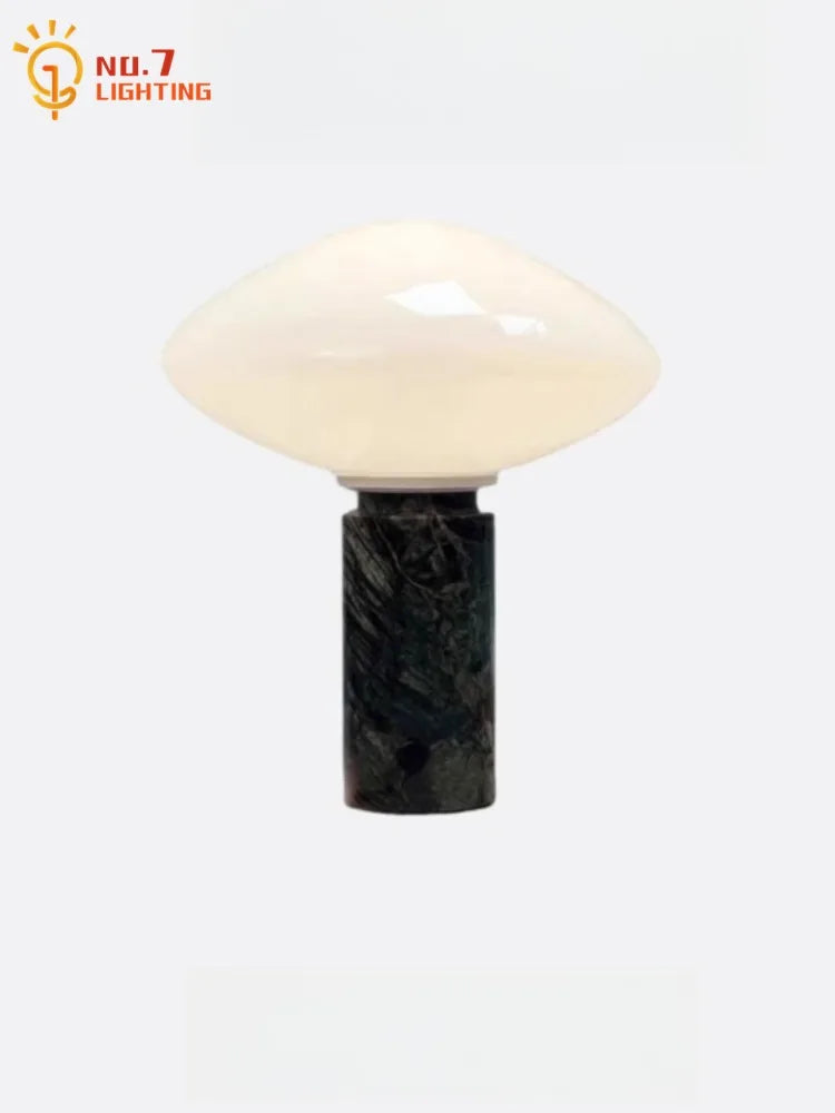Afralia™ Green Marble LED Table Lamp Nordic Minimalist Design