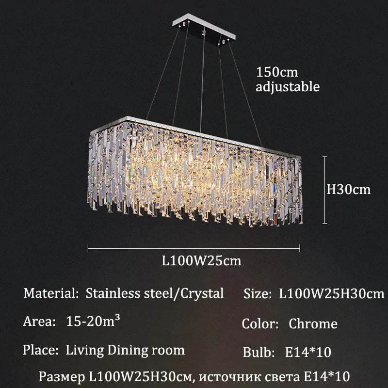 Afralia™ Luxury Chandeliers Living Room Ceiling Pendant Light Fixture