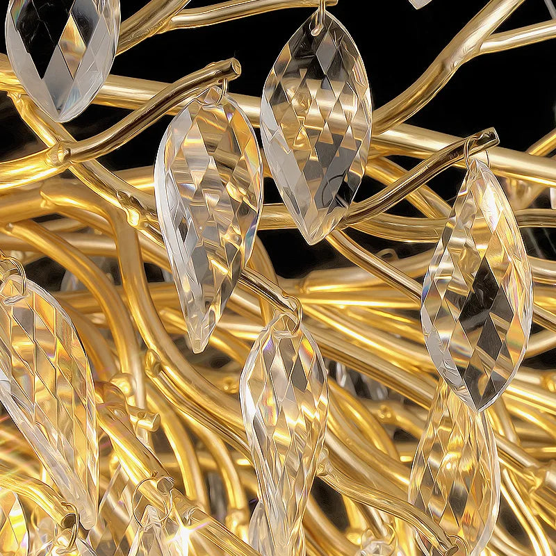 Afralia™ Modern Crystal Tree Branch Chandelier for Kitchen, Dining, Living & Bedroom