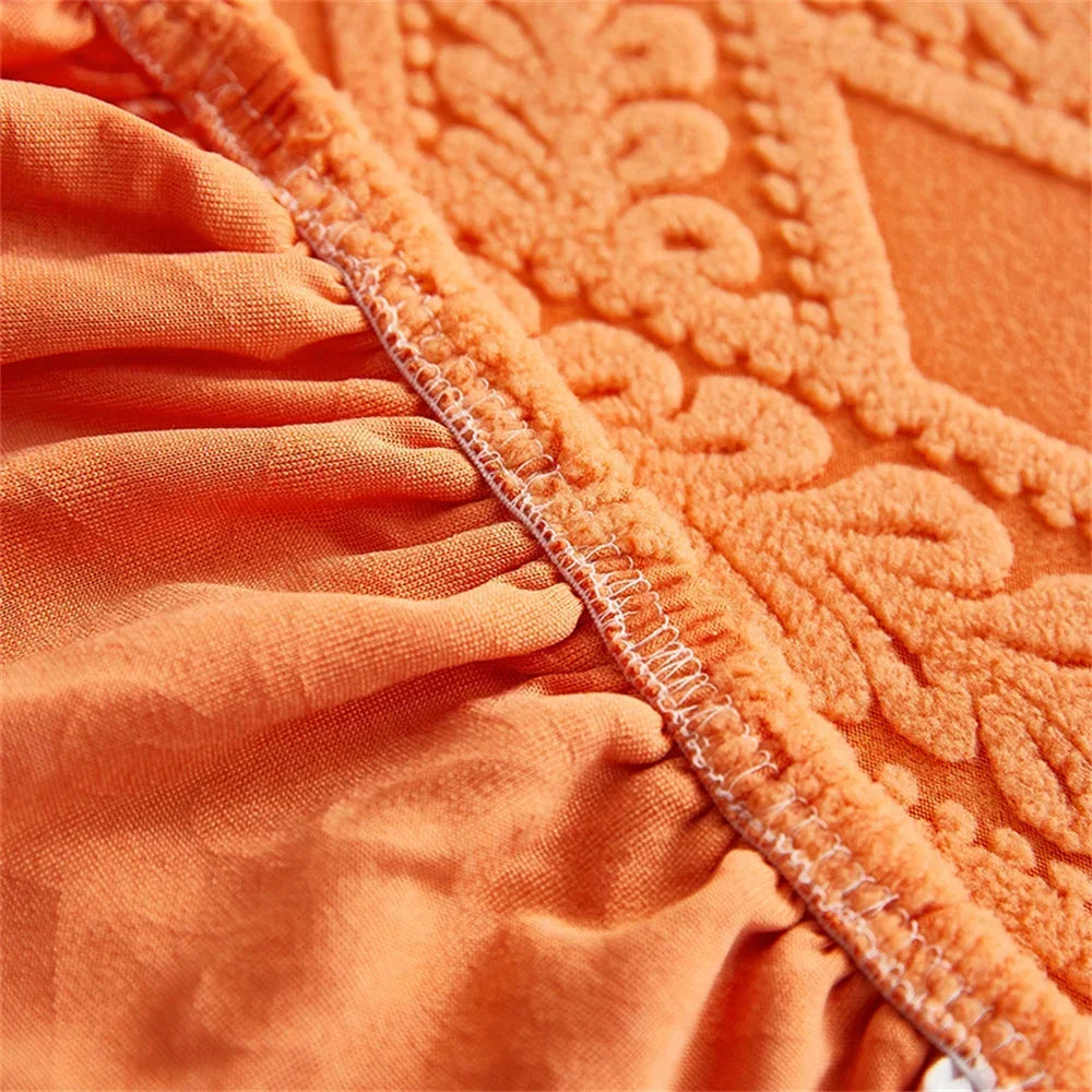 Afralia™ Jacquard Velvet Sofa Seat Covers: Luxury Polar Fleece Stretch Protector