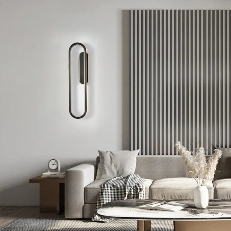 Nordic Wall Sconce by Afralia™: Modern LED Wall Light for Living Room, Bedroom, Study