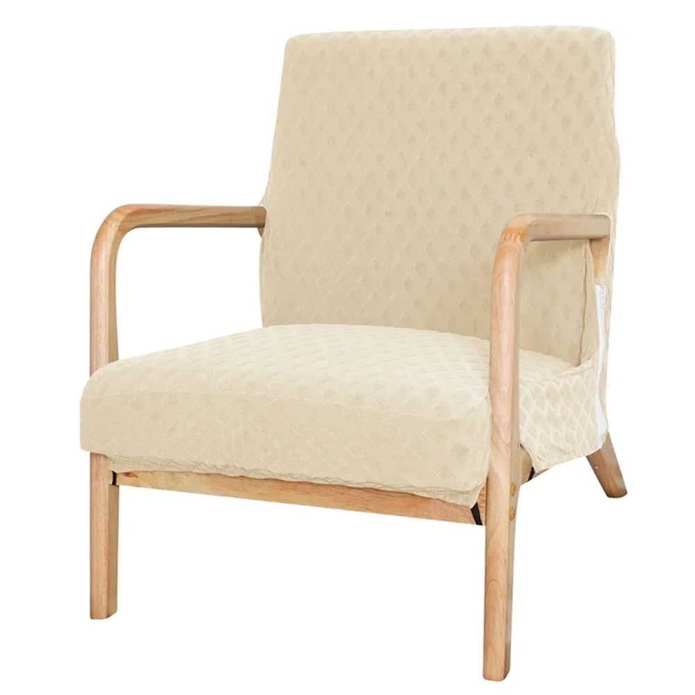 Afralia™ Jacquard Elastic Seat Cover for Dining Room & Office Chairs