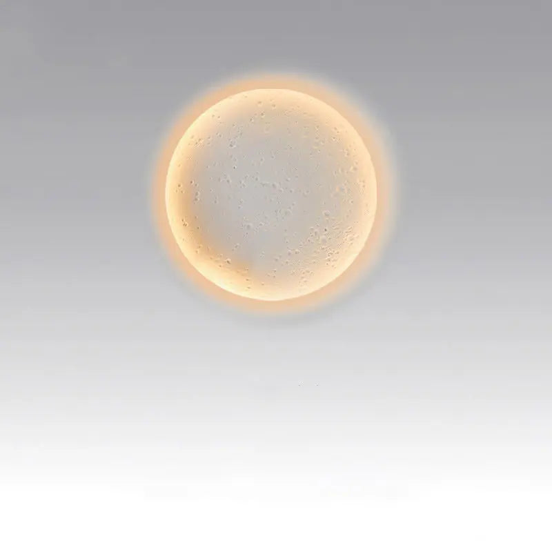 Afralia™ Moon Gypsum Wall Lamp: Creative Bedroom & Living Room Decor_LED Art Painting