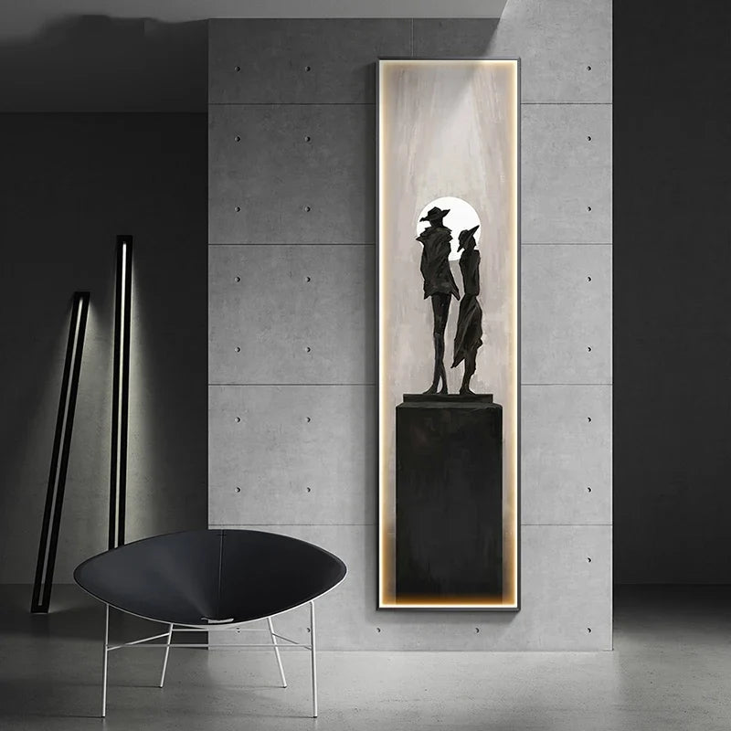 Afralia™ Abstract Art LED Wall Lamp for Home Decor