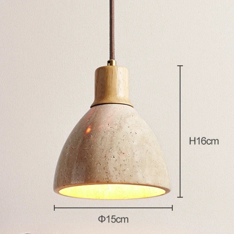 Afralia™ Terrazzo Pendant Lights: French Retro Handmade Design for Bedroom, Dining, Kitchen Island