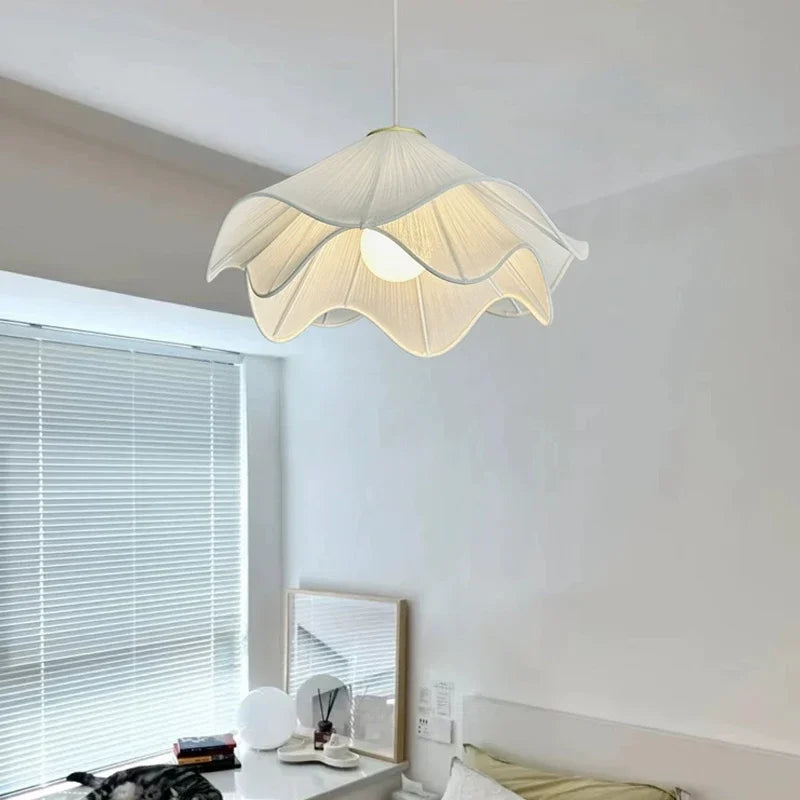 Afralia™ Petal Chandelier Light: Modern Fabric Ceiling Pendant for Bedroom, Living Room, Dining Room