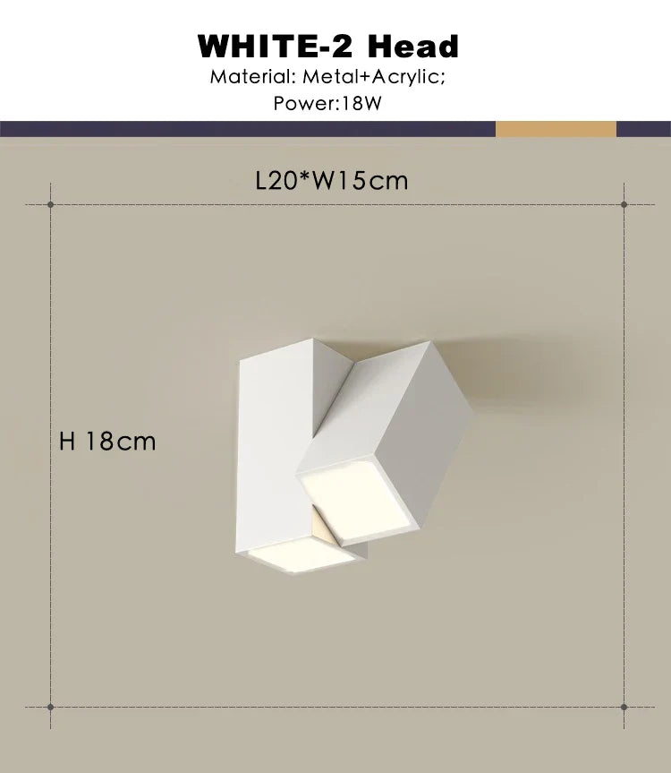 Afralia™ 22W Dimmable Square LED Ceiling Spot Light for Indoor Lighting