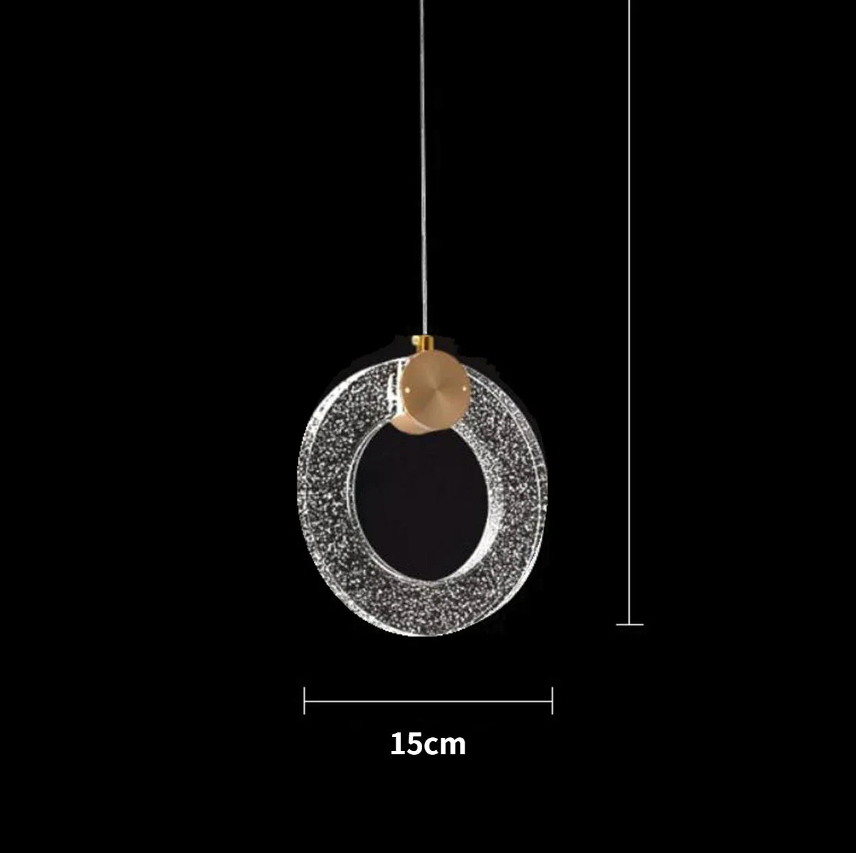 Afralia™ Modern Crystal Pendant Light for Bedroom and Living Room Decor