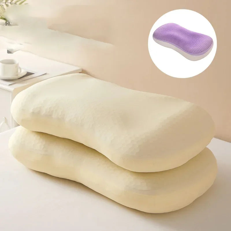 Afralia™ Summer Honeycomb Cooling Pillow with Soft Warm Side & Ice Silk Pillowcase