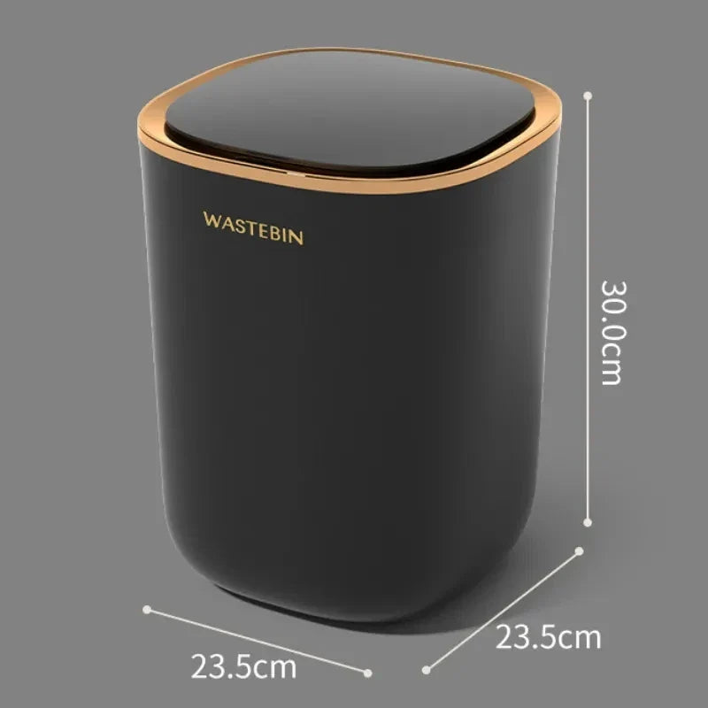 Afralia™ 12L Smart Sensor Luxury Trash Can for Kitchen and Bathroom