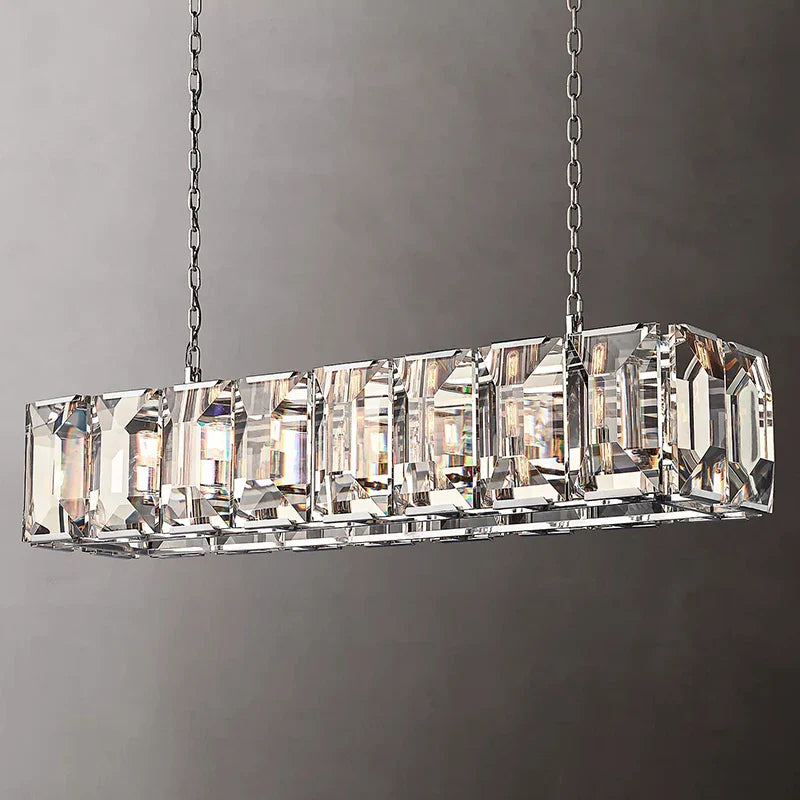Afralia™ LED Crystal Chandelier Lustre Hanging Lamps for Dinning Room