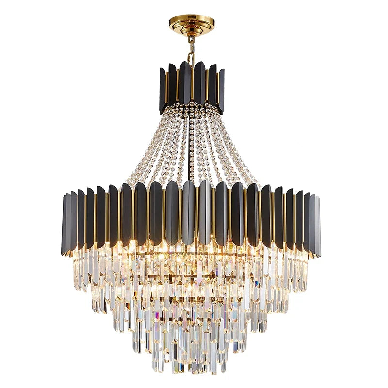 Afralia™ Crystal Chandelier for Duplex Living: Modern Elegance for Hotel, Villa, and Home.