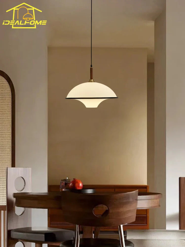 Afralia™ French Medieval Saucer Pendant Lights LED E27 Acrylic Designer Hanging Lamp