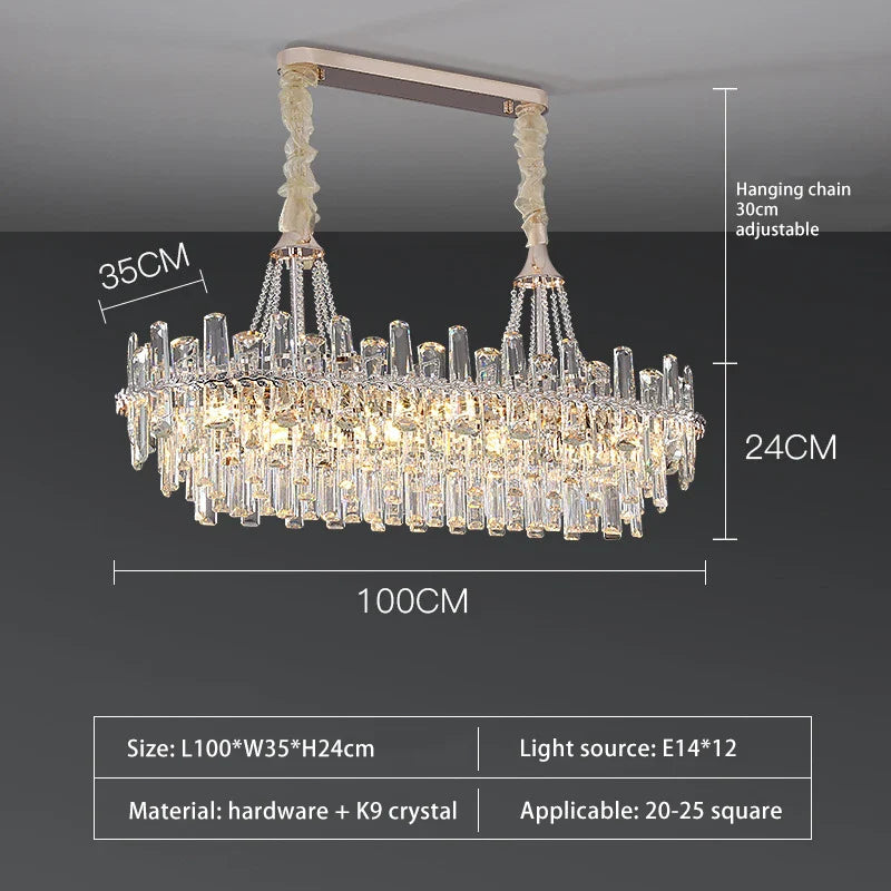 Sparkling LED Chandelier by Afralia™ for Elegant Home Lighting