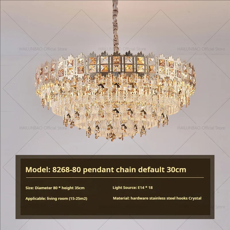 Afralia™ Crystal Chandelier: Modern Net Red Living Room & Bedroom Luxury Lighting