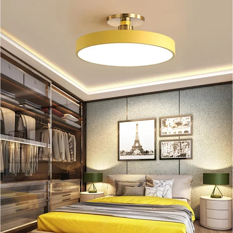 Afralia™ Modern Macaron Ceiling Chandelier - LED Ceiling Lights for Contemporary Indoor Lighting