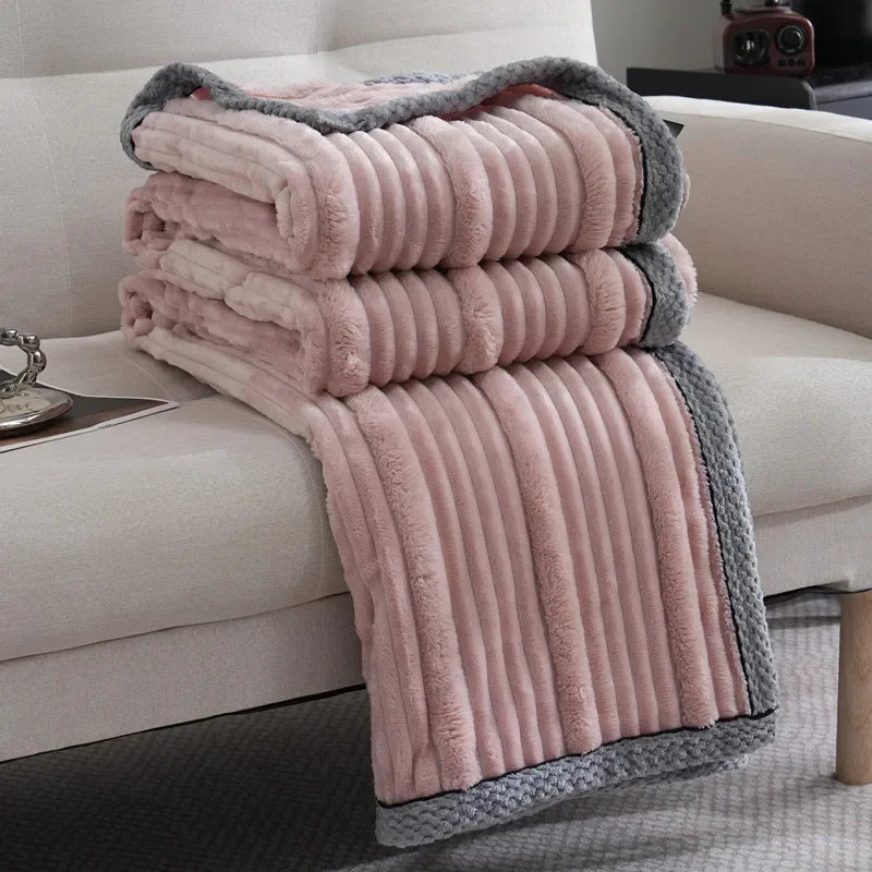 Afralia™ Light Luxury Sofa Blanket: Cozy Warmth for Home, Office, and Bedroom