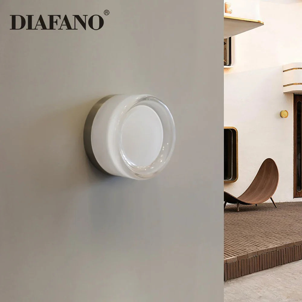 Afralia™ Glass Sconce LED Wall Lamp for Luxury Living Room & Bedroom