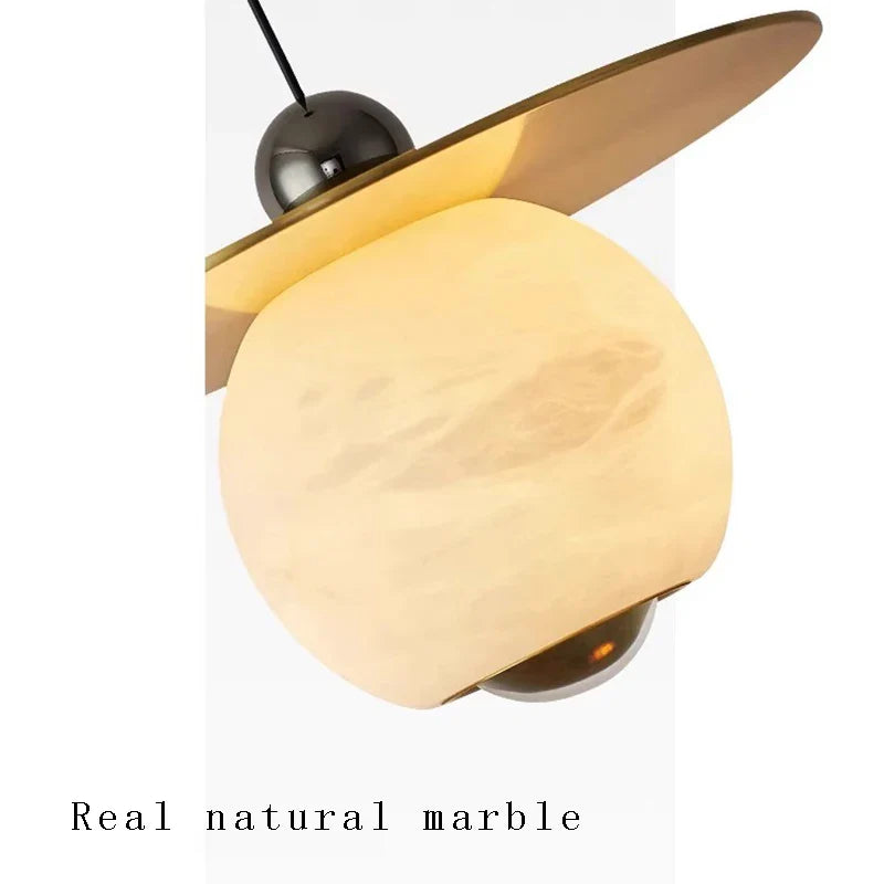 Afralia™ Oval Black Spanish Acrylic Pendant Light for Elegant Bedroom Decor
