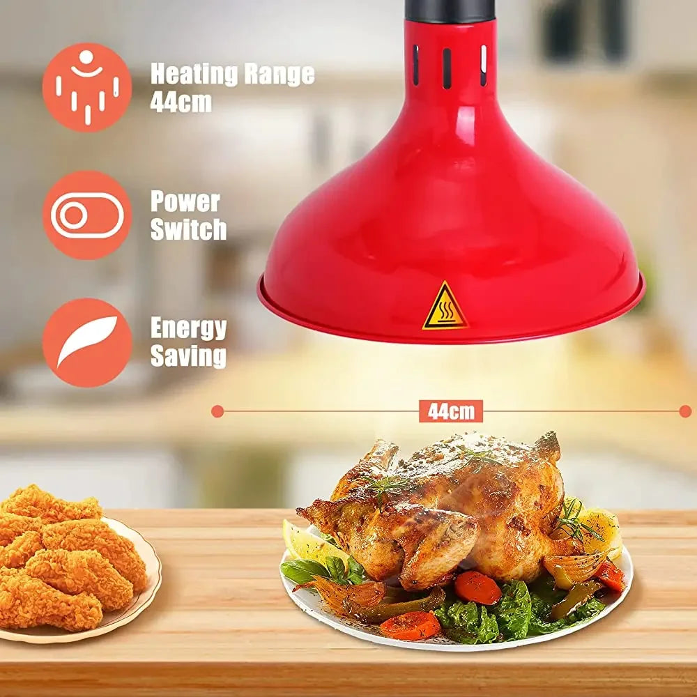 Afralia™ Electric Telescopic Heat Lamp for Food Preservation in Restaurants