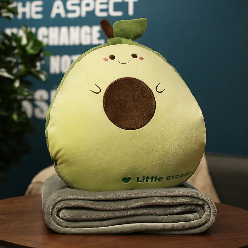 Afralia™ Cartoon Animal Throw Pillow Blanket: Two-in-one Multi-functional Home Office Summer Blanket