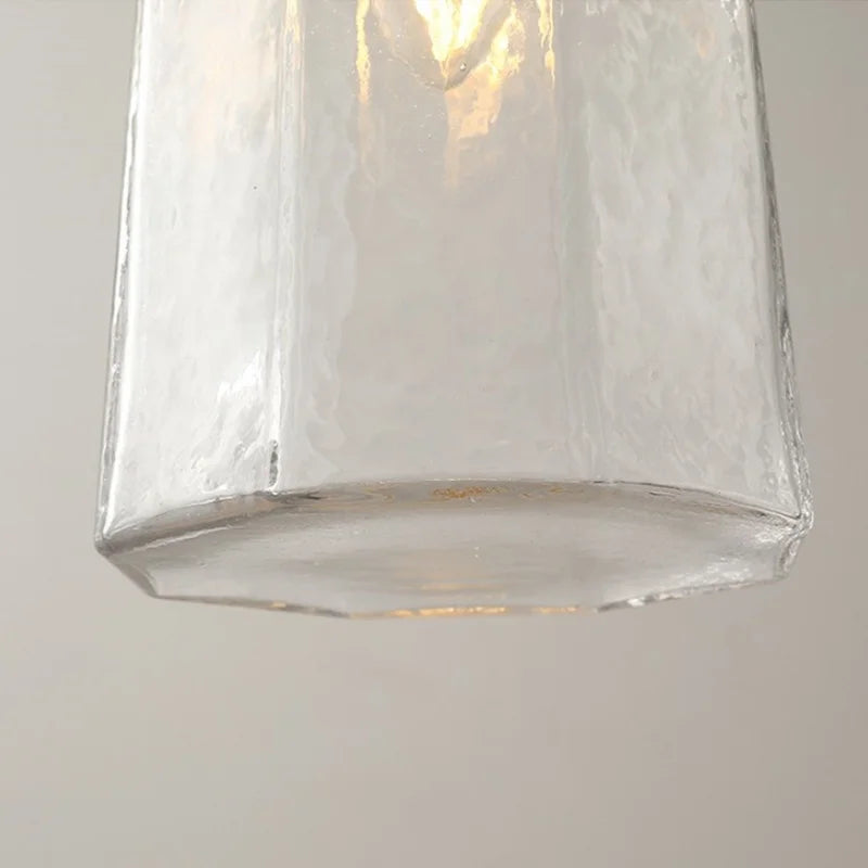 Afralia™ Clear Glass LED Pendant Lamp Modern Nordic Style Adjustable Hanging Light