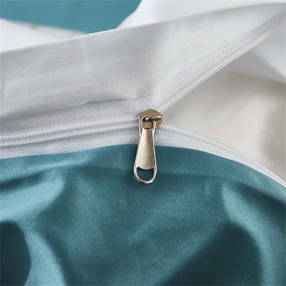 Afralia™ 600TC Egyptian Cotton Queen King Bedding Set Duvet Cover Bed Linens