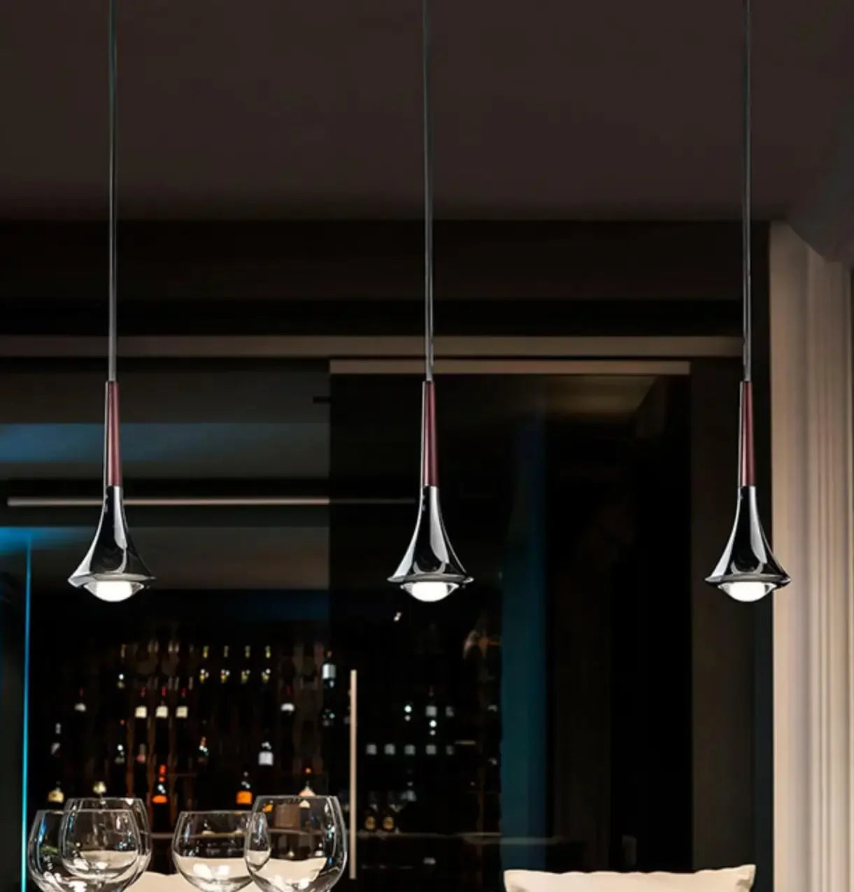 Afralia™ Modern LED Pendant Light Fixture for Bedroom Living Room Kitchen Dining Home Decor