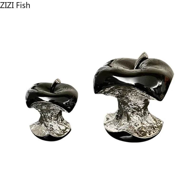 Afralia™ Silver-plated Fruits Sculpture for Stylish Room Decor