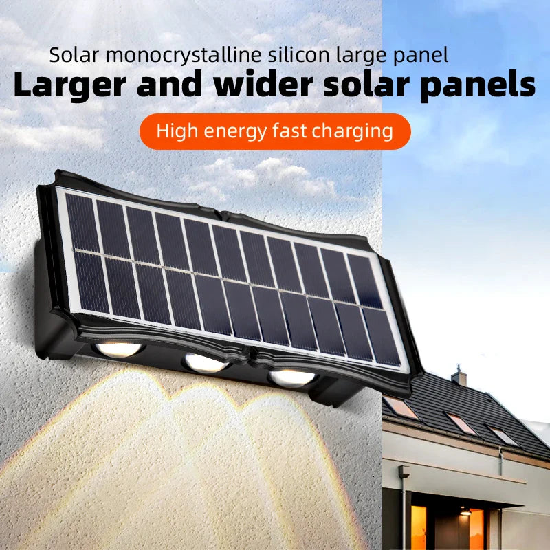 Afralia™ Solar LED Floodlight: Waterproof Outdoor Solar Panel Spotlight