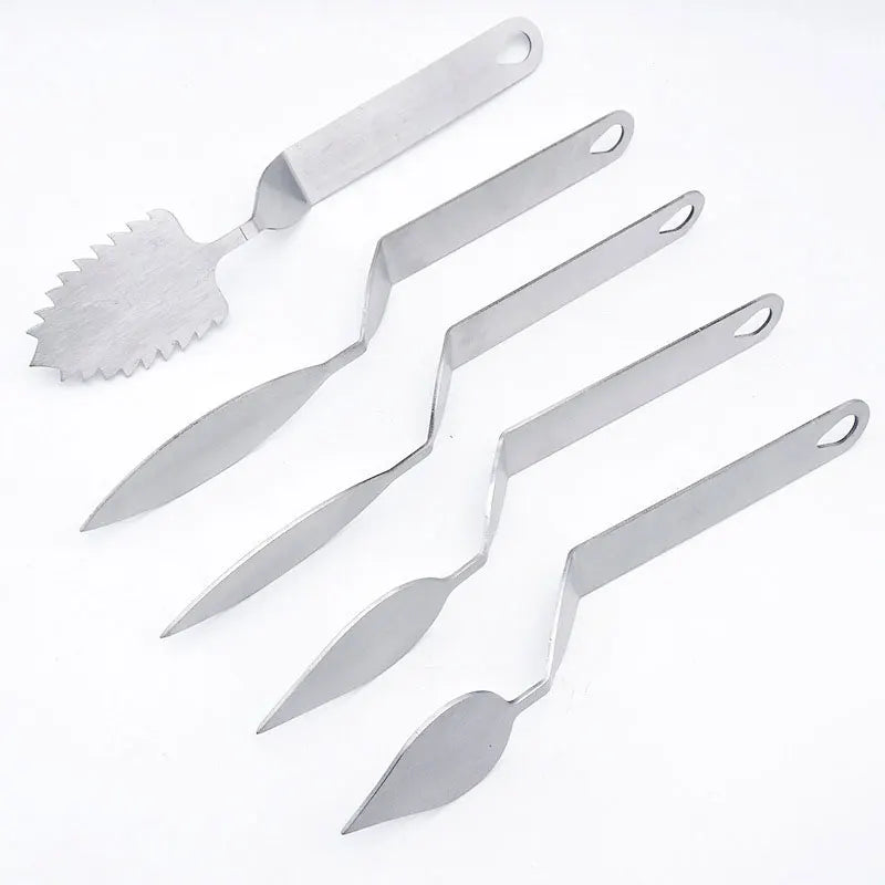 Afralia™ Stainless Steel Chocolate Feather Leaf Knife for Cake Decoration Modeling