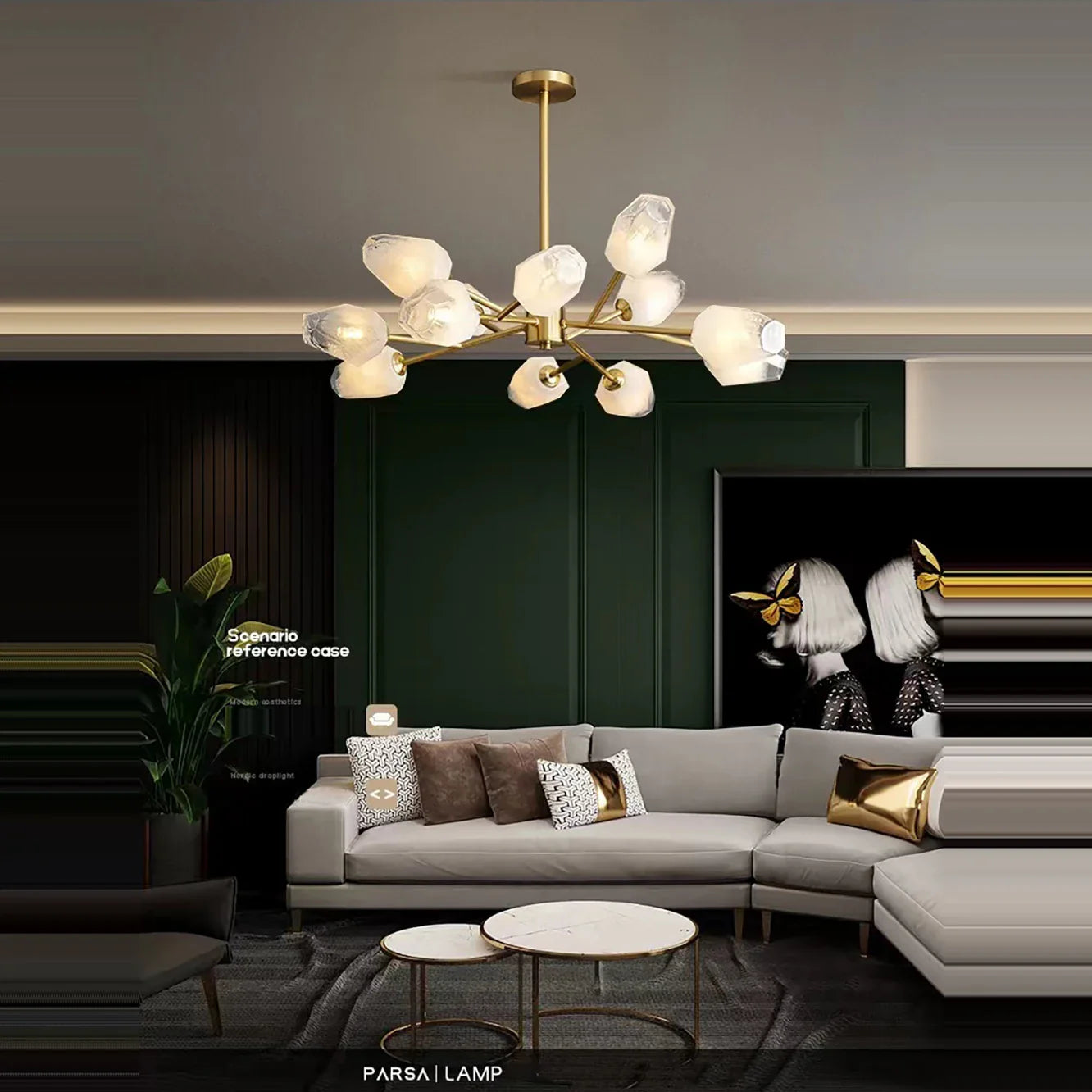 Afralia™ Luxury Glass Pendant Lights for Dining Table - LED Nordic Style Lighting