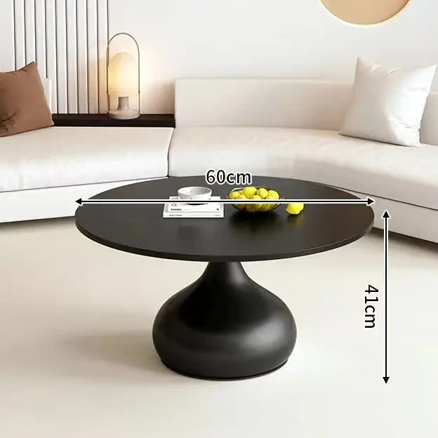 Afralia™ Solid Wood Round Coffee Table Set - Nordic & Modern Design Home Living Room
