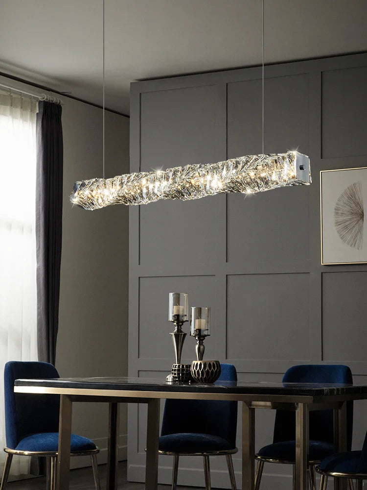 Afralia™ Crystal Ceiling Chandelier: Luxury Nordic LED Lighting Fixture for Restaurant, Bar, and Home