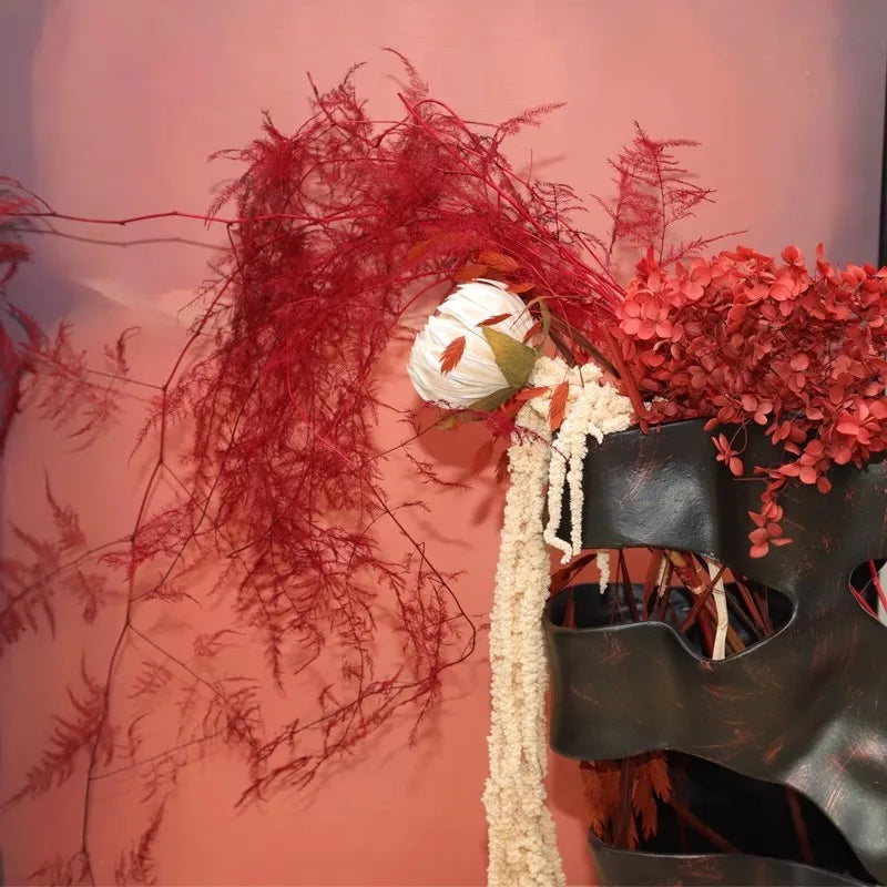 Afralia™ Resin Abstract Crack Ornament Block Decor Figurines Floral Arrangement Home Decoration